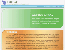 Tablet Screenshot of amelaf.org.mx